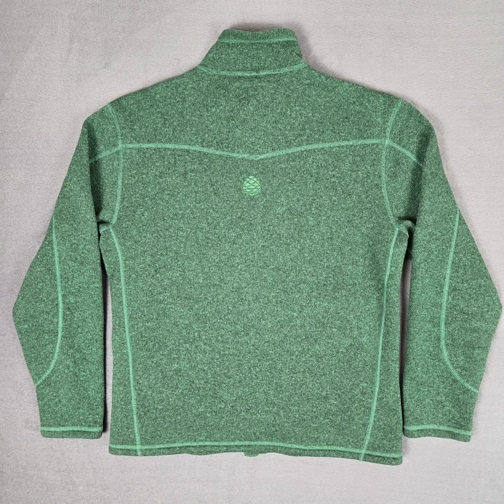 Stio Wilcox Jacket Mens Medium Green Hiking Gorpcore‎ Sweater Full Zip 20049